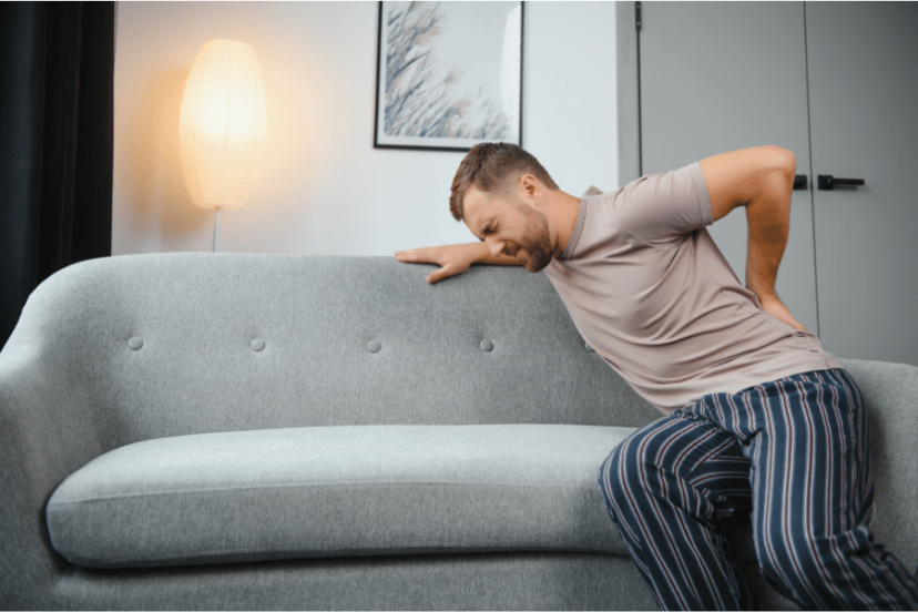 Lower back pain couch